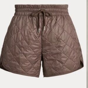 Polo Ralph Lauren Women's Water-Repellent Quilted Drawstring Brown